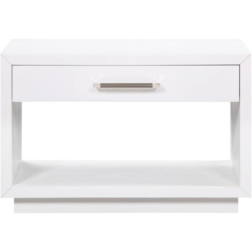 Meridian Furniture Avery White Wood Veneer Night Stand