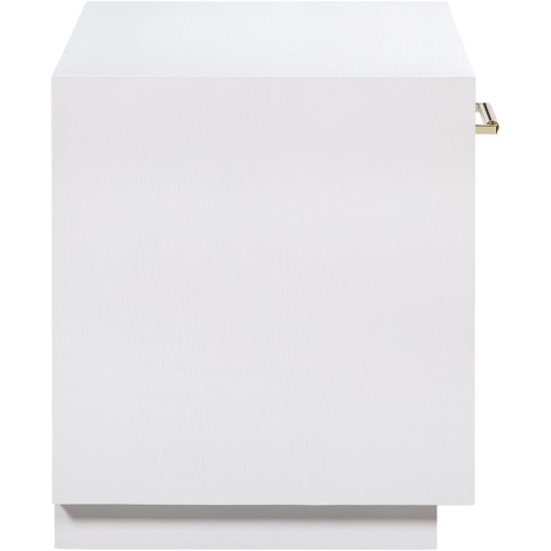 Meridian Furniture Avery White Wood Veneer Night Stand