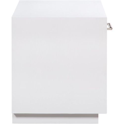 Meridian Furniture Avery White Wood Veneer Night Stand