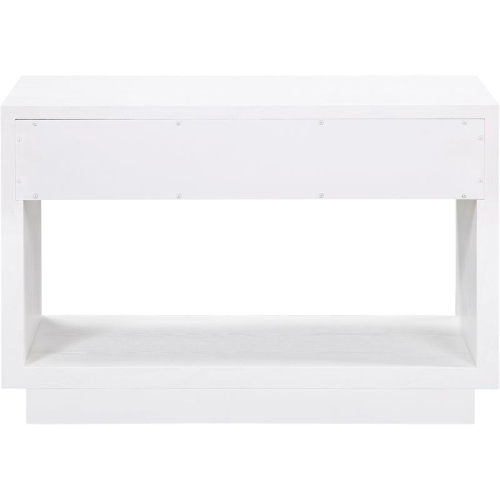 Meridian Furniture Avery White Wood Veneer Night Stand