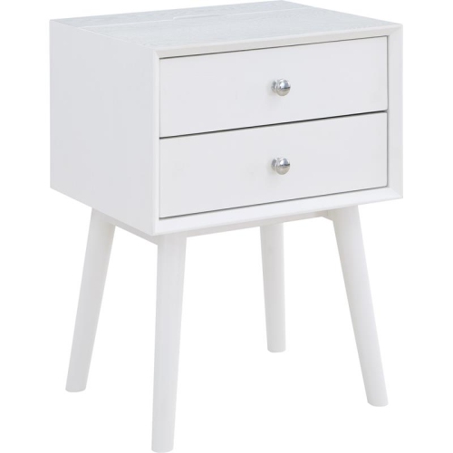 Meridian Furniture Teddy White Night Stand