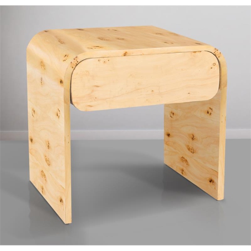 Cresthill Burl Wood Night Stand