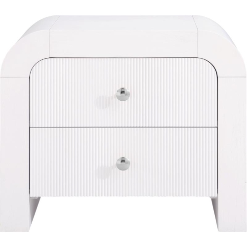 Meridian Furniture Artisto White Night Stand