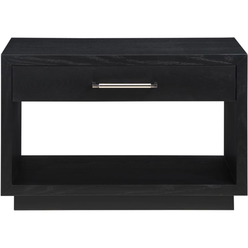 Meridian Furniture Avery Black Wood Veneer Night Stand