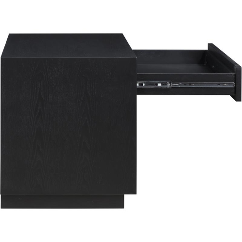 Meridian Furniture Avery Black Wood Veneer Night Stand