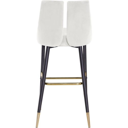 Meridian Furniture Sleek Cream Velvet Stool