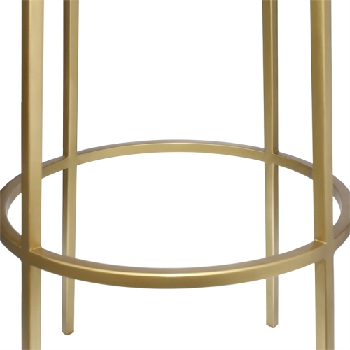 Meridian Furniture Tyson Brushed Gold Iron Barstool