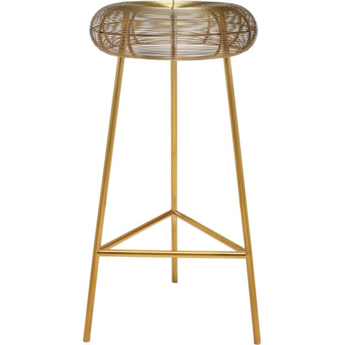 Meridian Furniture Tuscany Gold Metal Bar Stool