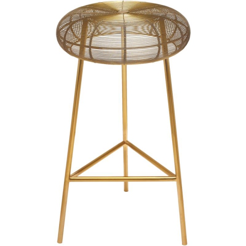 Meridian Furniture Tuscany Gold Metal Bar Stool