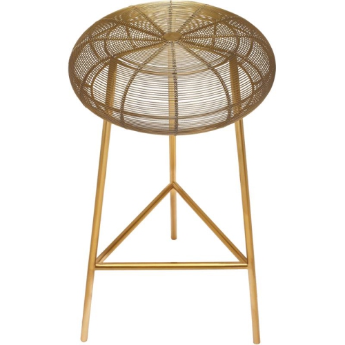 Meridian Furniture Tuscany Gold Metal Bar Stool
