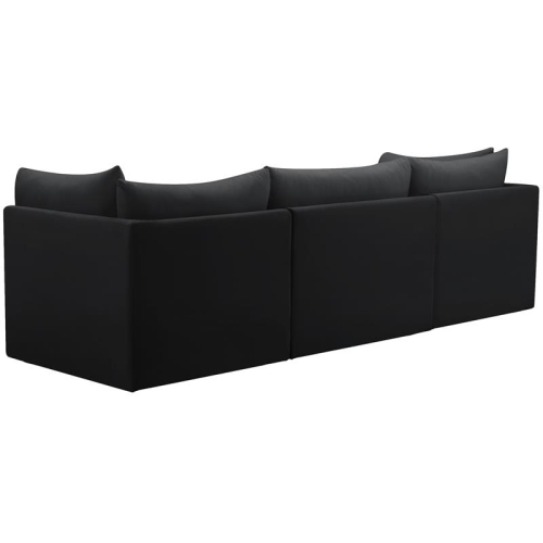 Meridian Furniture Jacob Black Velvet Modular Sofa