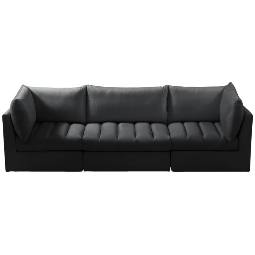 Meridian Furniture Jacob Black Velvet Modular Sofa
