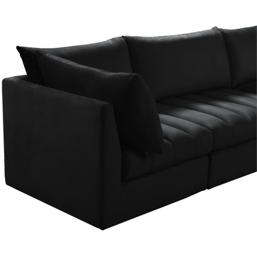 Meridian Furniture Jacob Black Velvet Modular Sofa