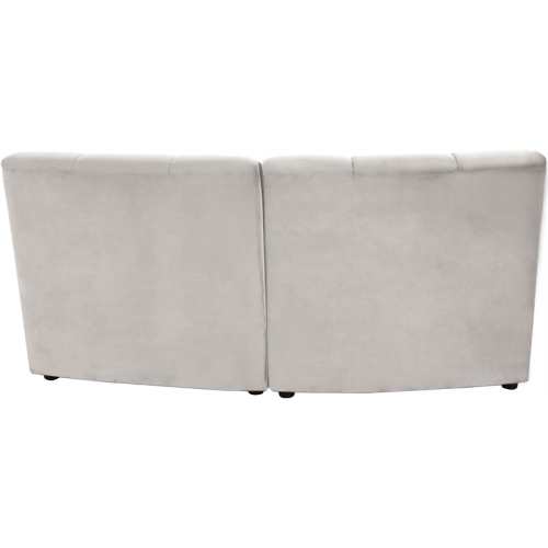 Meridian Furniture Limitless Cream Velvet Modular Loveseat