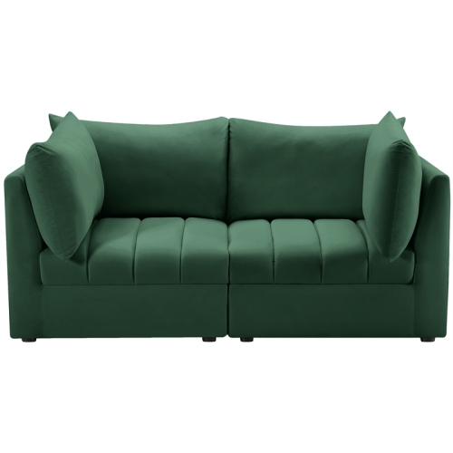 Meridian Furniture Jacob Green Velvet Modular Sofa