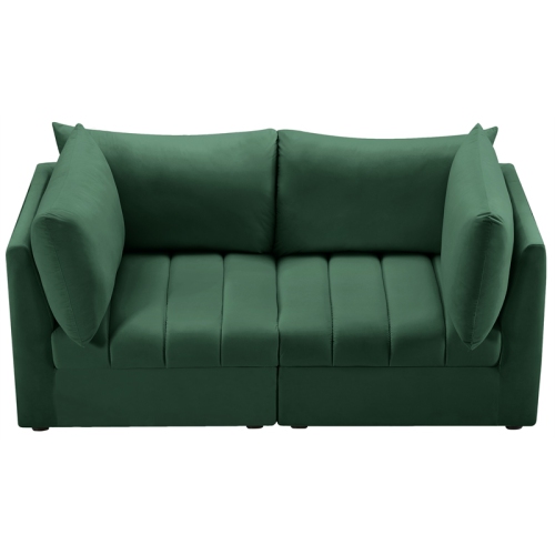 Meridian Furniture Jacob Green Velvet Modular Sofa