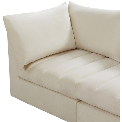 Meridian Furniture Jacob Cream Velvet Modular Sectional