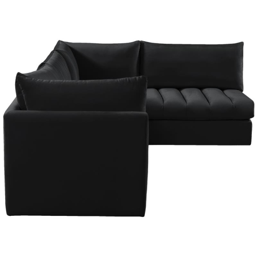 Meridian Furniture Jacob Black Velvet Modular Sectional