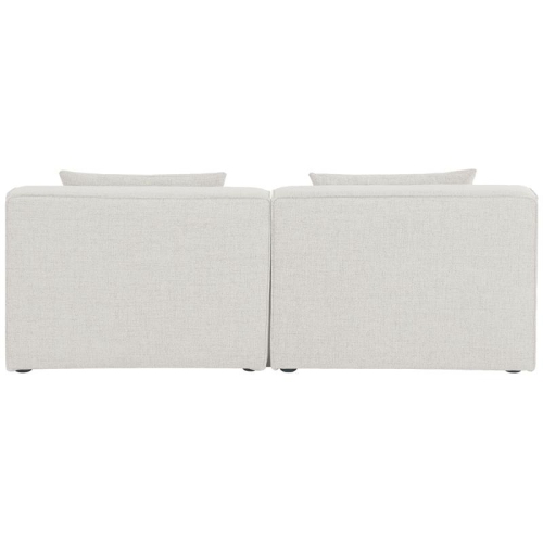 Meridian Furniture Cube Cream Durable Linen Modular Sofa