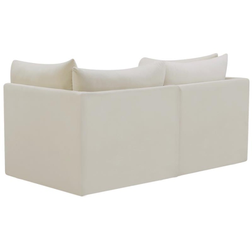 Meridian Furniture Jacob Cream Velvet Modular Sofa