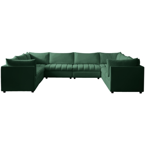 Meridian Furniture Jacob Green Velvet Modular Sectional