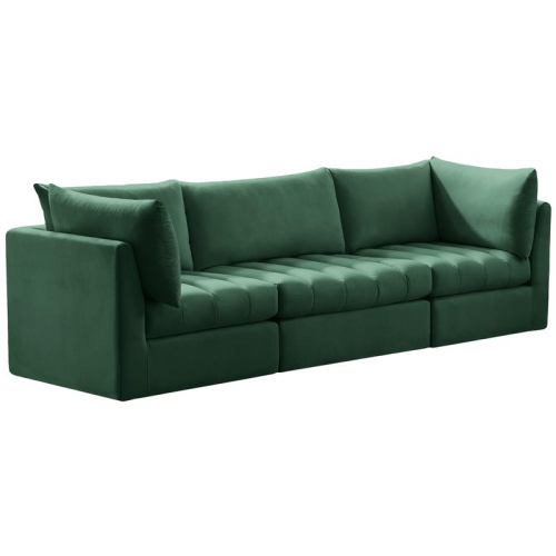 Meridian Furniture Jacob Green Velvet Modular Sofa