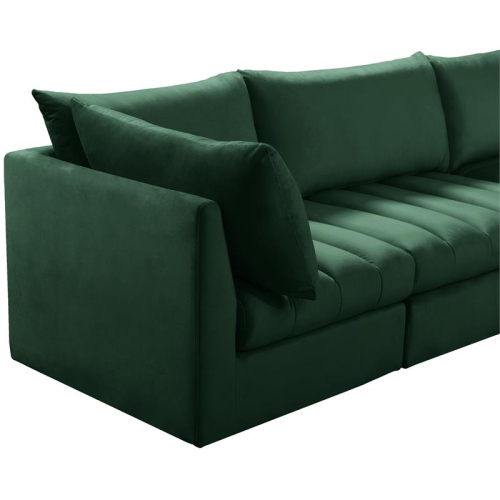 Meridian Furniture Jacob Green Velvet Modular Sofa