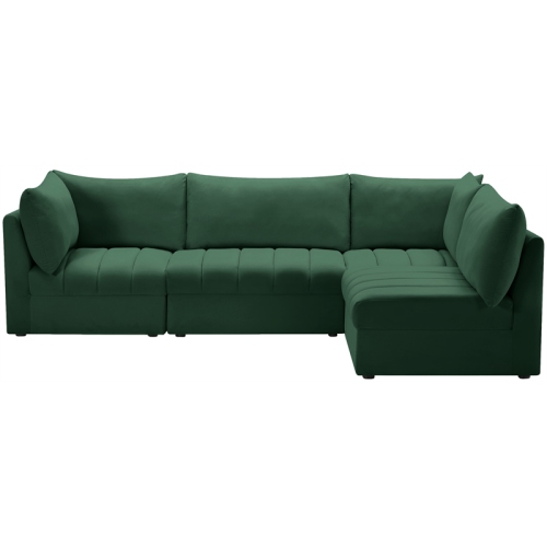 Meridian Furniture Jacob Green Velvet Modular Sectional