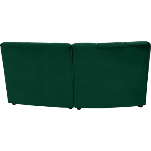 Meridian Furniture Limitless Green Velvet Modular Loveseat