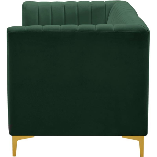 Meridian Furniture Alina Green Velvet Modular Sectional