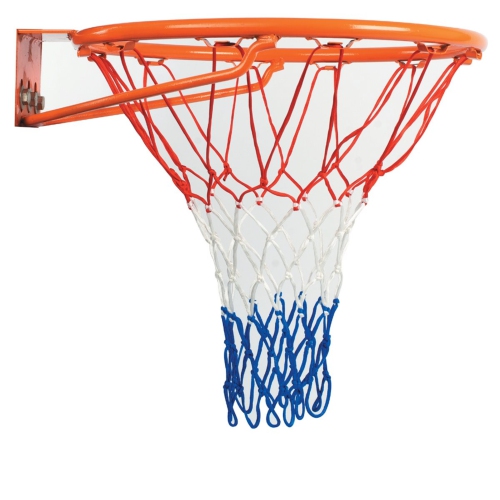 PRISP Nylon Tricolour Basketball Net - Weather Resistant All Courts Net