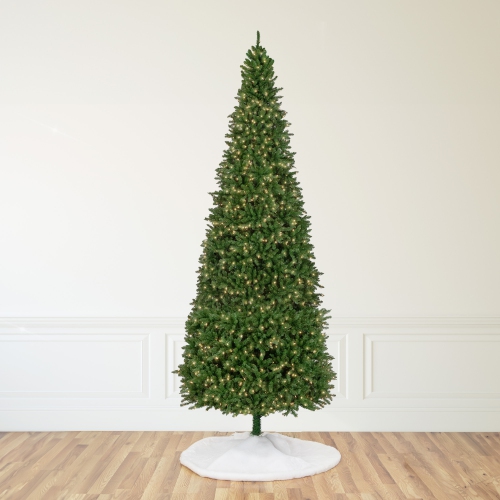 NORTHLIGHT  Pre-Lit Pendleton Spruce Slim Artificial Commercial Christmas Tree 15' - Clear Lights