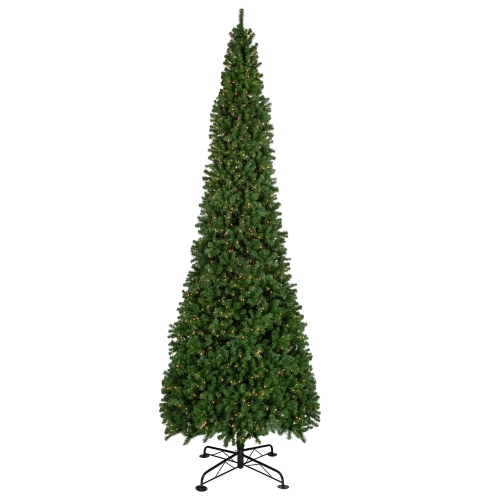 Pre-Lit Pendleton Spruce Slim Artificial Commercial Christmas Tree 15' - Clear Lights