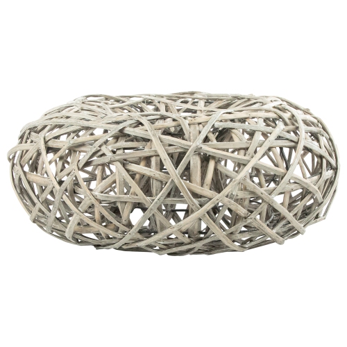 Woven Willow Artificial Wreath - 19" - Gray