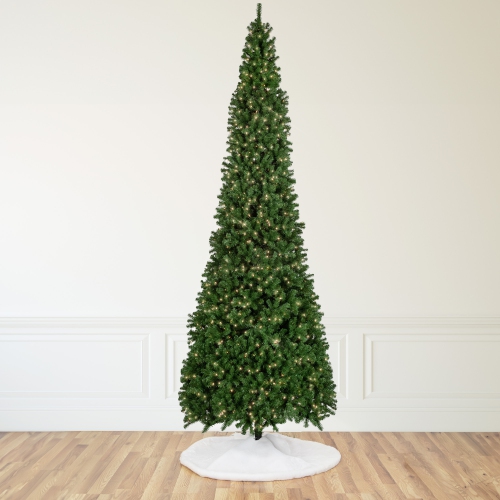 16' Pre-Lit Pendleton Spruce Slim Artificial Christmas Tree, Clear Lights