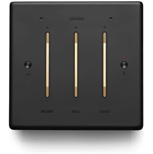 Remis à neuf - haut-parleur vocal Bluetooth Uxbridge Home de Marshall avec Alexa d'Amazon intégrée, noir