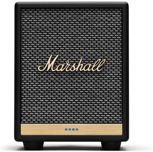 Remis à neuf - haut-parleur vocal Bluetooth Uxbridge Home de Marshall avec Alexa d'Amazon intégrée, noir