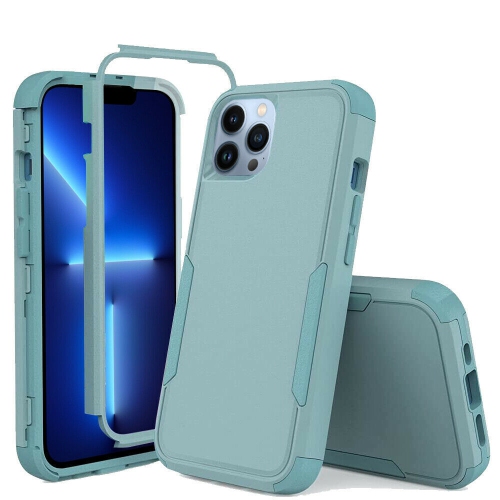 SuperShield Apple iPhone 14 Case 3in1 Case Drop Resistant Adventure Tradies Hybrid Armor Heavy Duty Rugged Shockproof Tough Cover – Sky Blue