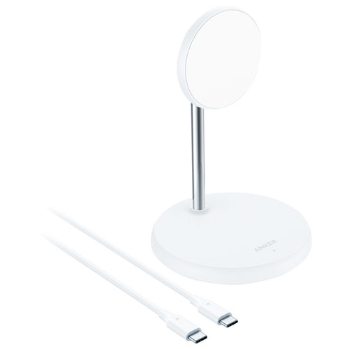 Anker PowerWave Magnetic Wireless Charging Stand - White