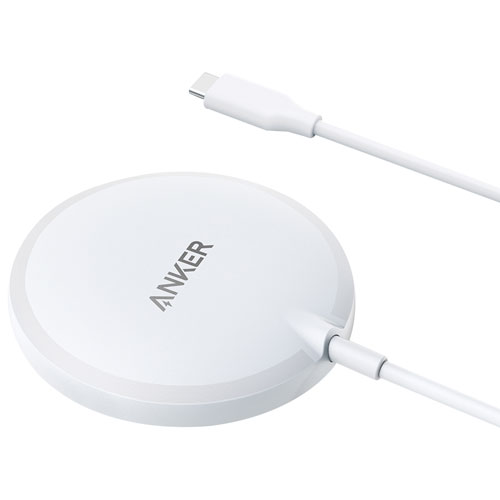 Anker PowerWave 7.5W Magnetic Wireless Charging Pad - White