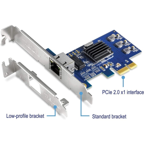 TRENDnet 2.5GBASE-T PCIe Wired Network Adapter Card -