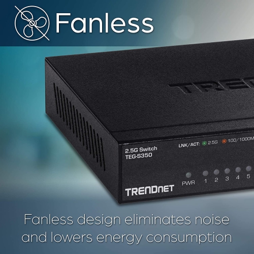 Trendnet 5Port 2.5G Switch - Expand your network's bandwidth and reduce digital