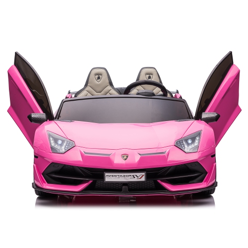 2 Seater Licensed 24V Lamborghini Aventador SVJ Drifter Electric Kids' Ride-On Car with DRIFT FUNCTION - Pink