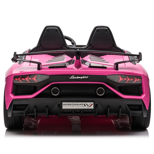 2 Seater Licensed 24V Lamborghini Aventador SVJ Drifter Electric Kids' Ride-On Car with DRIFT FUNCTION - Pink