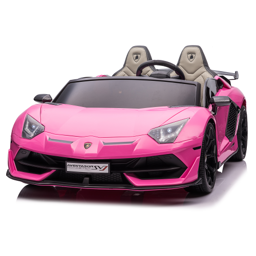 2 Seater Licensed 24V Lamborghini Aventador SVJ Drifter Electric Kids' Ride-On Car with DRIFT FUNCTION - Pink