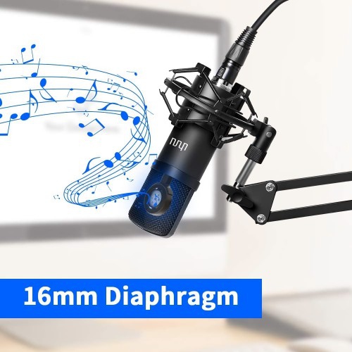 Support de microphone pliable réglable Support de bras de micro en métal  robuste avec support anti-choc Filtre anti-pop pour pare-brise pour  enregistrement en studio Diffusion vidéo en direct Chant en 