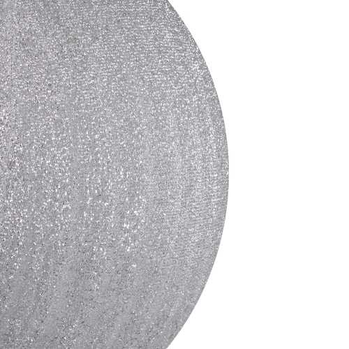 Inflatable Tinsel Christmas Ball Ornament Commercial Outdoor Decoration - 19.5" - Silver