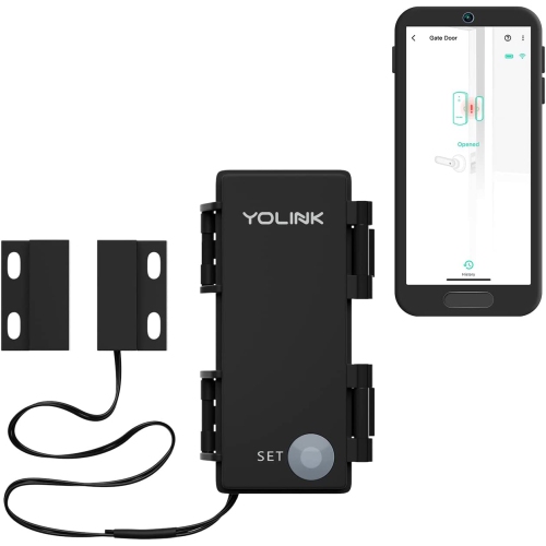 YOLINK  Outdoor Contact Sensor, Lora 1/4 Mile World's Longest Range Smart Door Sensor, Universal Contact Sensor, Alexa, Ifttt, Ip63 Waterproof For