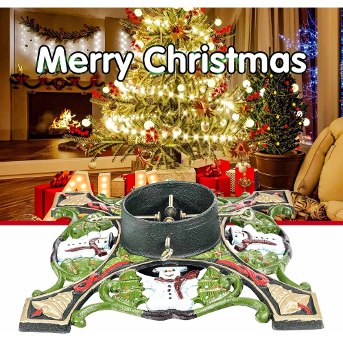 Christmas Tree Stand Cast Iron - 11 kg with 500x500 mm Size for Up to 14' Tree
