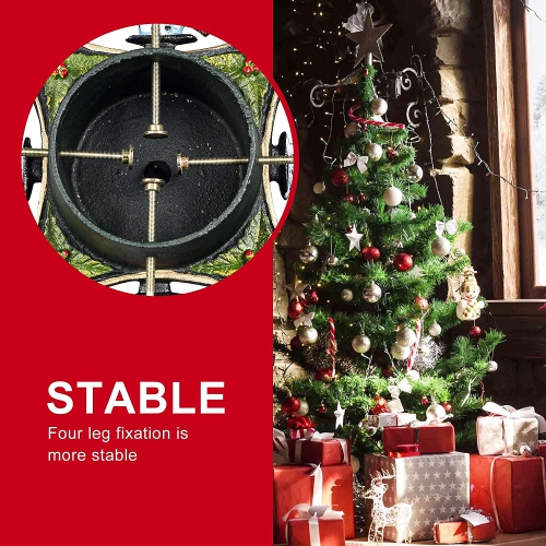Christmas Tree Stand Cast Iron - 11 kg with 500x500 mm Size for Up to 14' Tree